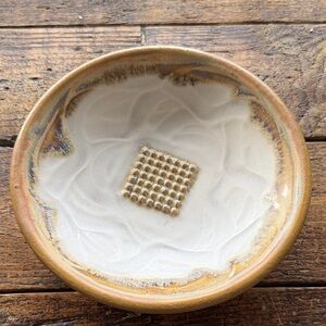Handcrafted Vintage Ceramic Grater Bowl